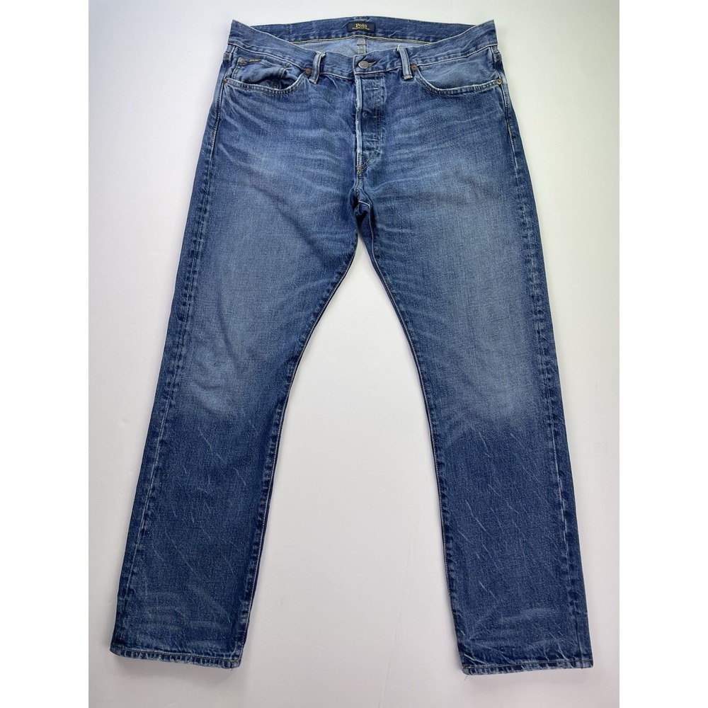 Polo Ralph Lauren Jeans Mens 34x30 Classic Slim Straight Denim Medium Wash